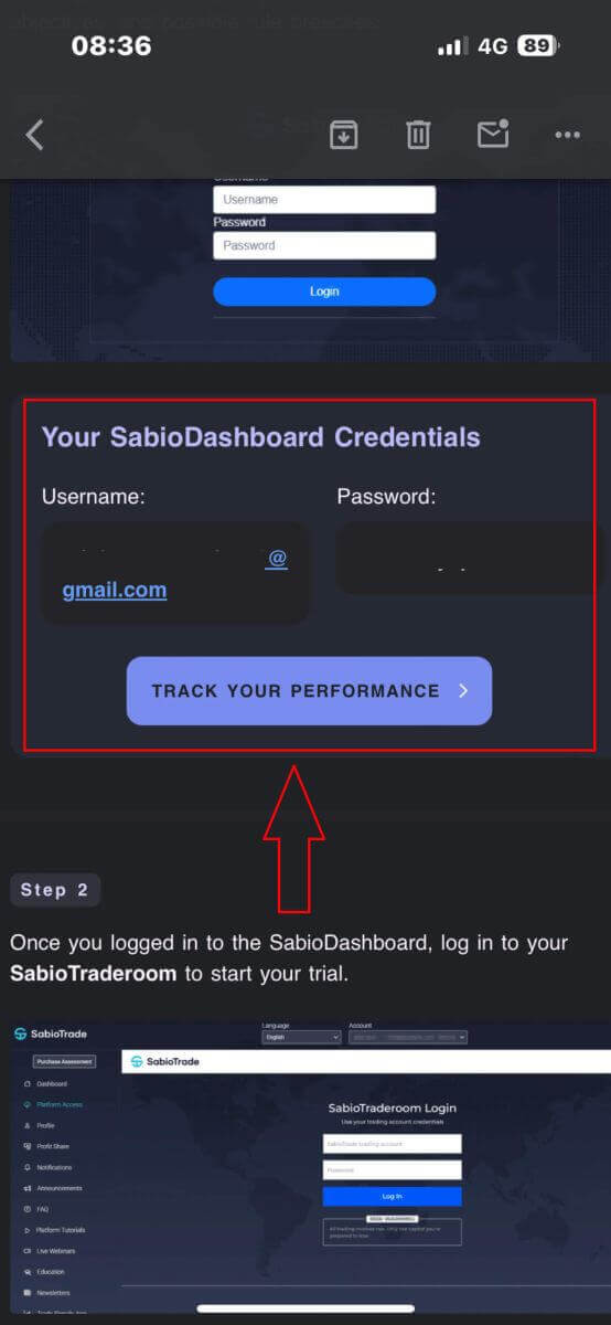 How to Open Account on SabioTrade
