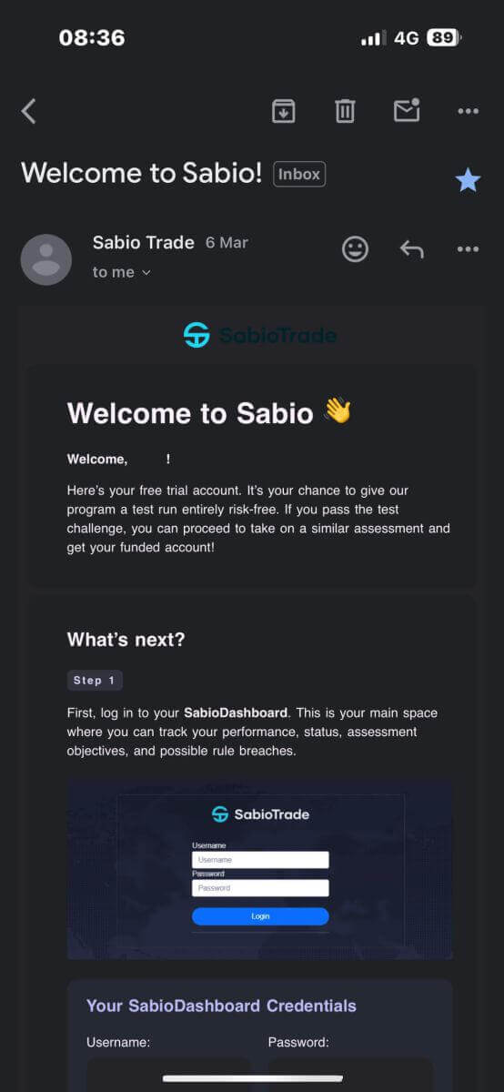 How to Register Account on SabioTrade